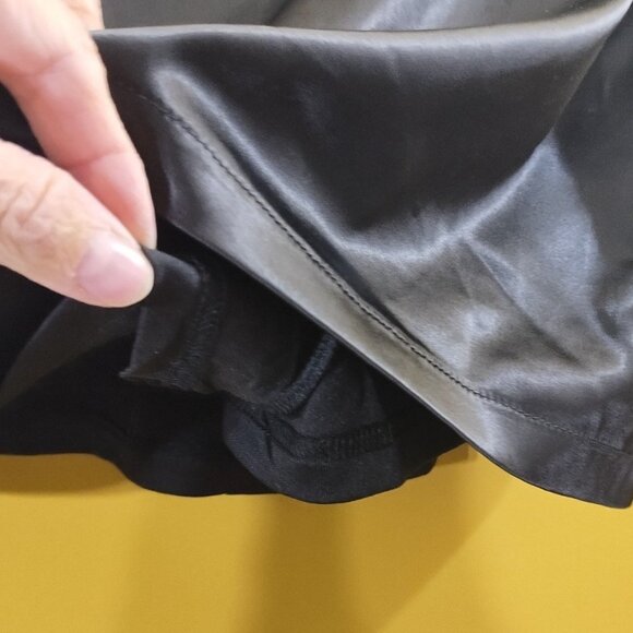 Windsor Silk-Like Black Mini Skirt M - Picture 5 of 8